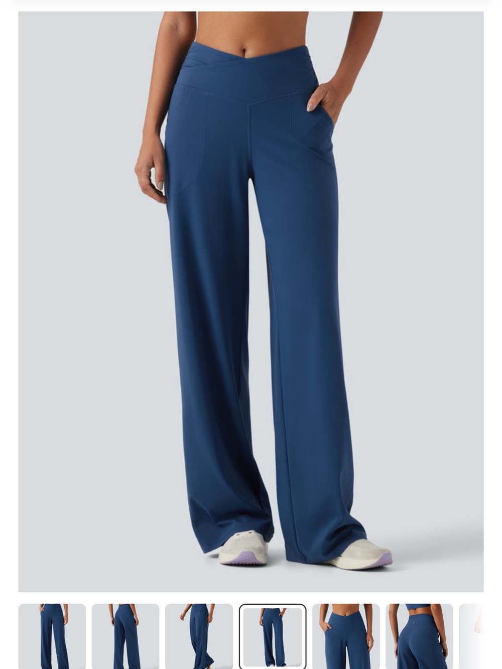 Halara UltraSculpt™ High Waisted Crossover Straight Leg Yoga Pants with Pockets